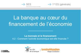 La banque au cœur du financement de l’économie