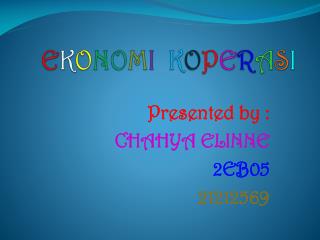 E K O N O M I K O P E R A S I