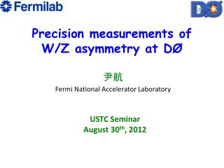 P recision measurements of W/Z asymmetry at DØ
