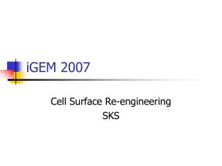 iGEM 2007