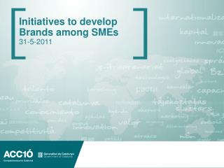Initiatives to develop Brands among SMEs 31-5-2011