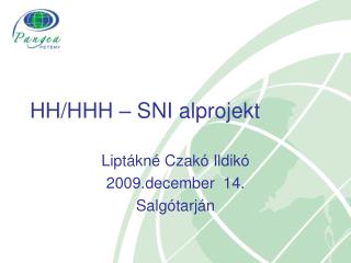 HH/HHH – SNI alprojekt