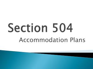 Section 504