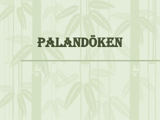 PALANDÖKEN