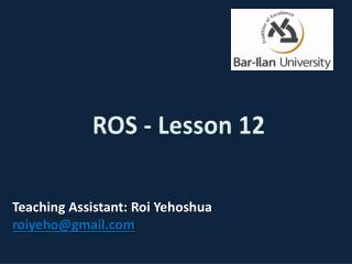 ROS - Lesson 12