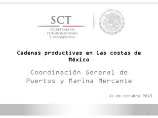 Cadenas productivas en las costas de México