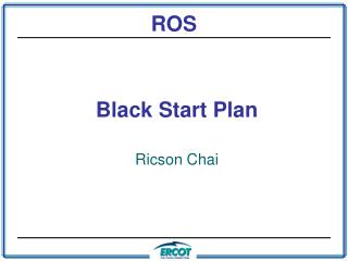Black Start Plan