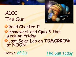 A100 The Sun