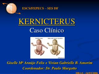 Giselle M a Araújo Felix e Vivian Gabrielle B. Amorim Coordenador: Dr. Paulo Margotto