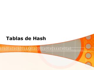 Tablas de Hash