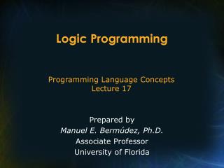 Logic Programming