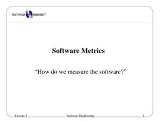 Software Metrics