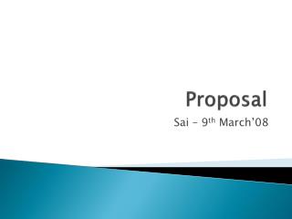 Proposal