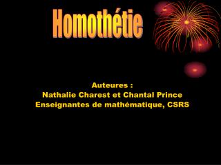 Homothétie