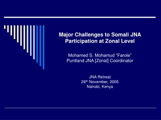 Participation Challenges 1