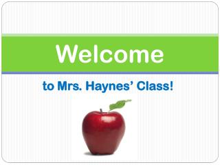 Welcome