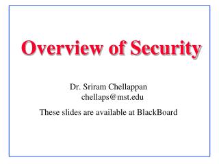 Overview of Security