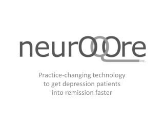 Practice-changing technology to get depression patients into remission faster