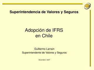 Adopción de IFRS en Chile