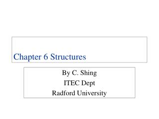 Chapter 6 Structures