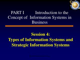 Session 4: Types of Information Systems and Strategic Information Systems