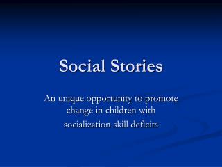 Social Stories