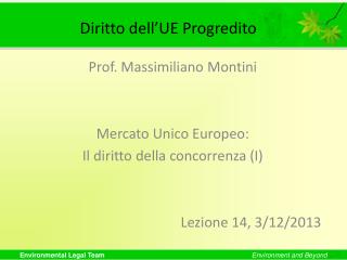 Diritto dell’UE Progredito