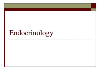 Endocrinology