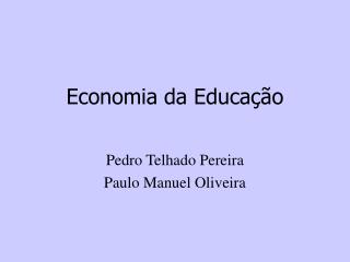 Economia da Educação