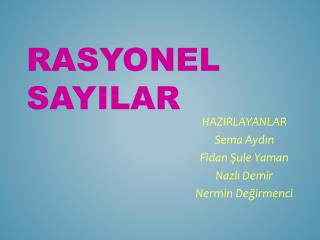 Rasyonel sayılar