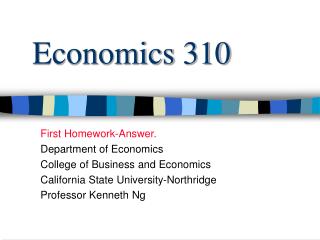 Economics 310