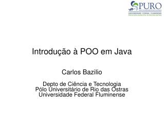 Introdução à POO em Java