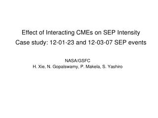 Effect of Interacting CMEs on SEP Intensity Case study: 12-01-23 and 12-03-07 SEP events