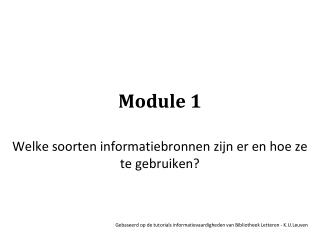 Module 1