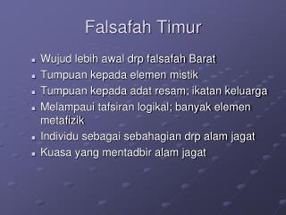 Falsafah Timur