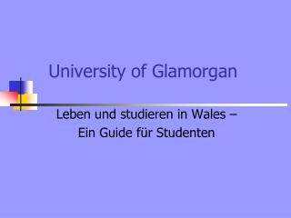 University of Glamorgan