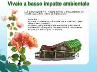 Vivaio a basso impatto ambientale