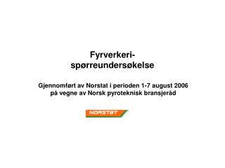 Fyrverkeri- spørreundersøkelse