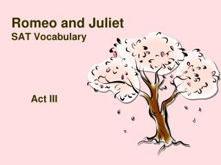 Romeo and Juliet SAT Vocabulary