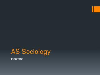 AS Sociology