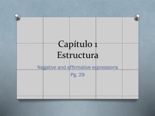 Capítulo 1 Estructura