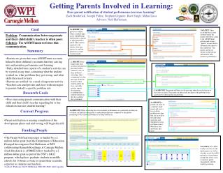 Problem : Communication between parents and their child/child’s teacher is often poor.