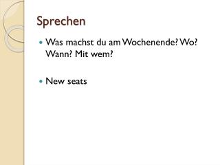 Sprechen