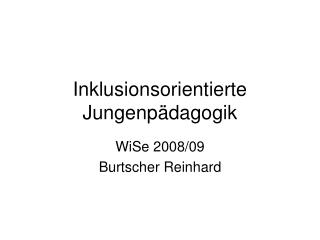 Inklusionsorientierte Jungenpädagogik