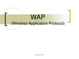 WAP ( Wireless Application Protocol )