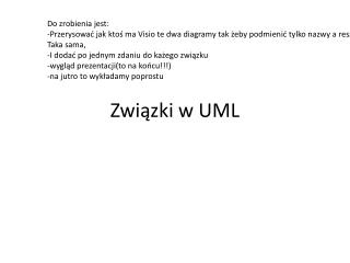 Związki w UML