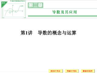 第 1 讲　导数的概念与运算