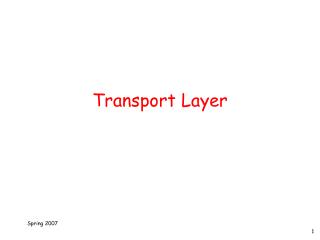 Transport Layer