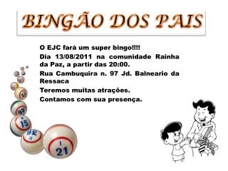 BINGÃO DOS PAIS