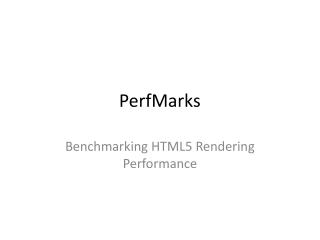 PerfMarks